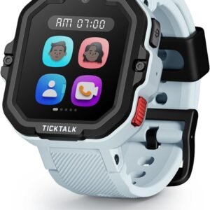TickTalk 5 - นาฬิกาอัจฉริยะสำหรับเด็ก พร้อมระบบติดตาม GPS, วิดีโอคอล, SOS และการควบคุมโดยผู้ปกครอง | นาฬิกาอัจฉริยะพร้อมเพลงฟรี, ส่งข้อความ, โทรศัพท์เด็กและข้อความ สำหรับเด็กชายและเด็กหญิง - นาฬิกาอัจฉริยะ 4G สำหรับเด็กอายุ 3-12 ปี